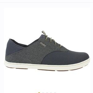 OluKai Men's Charcoal and Clay Mesh Oxfords
